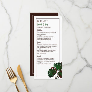 Menú Boda Tropical Monstera Beach