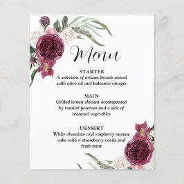 Menú Boda Verde Sangria Forest de Borgoña