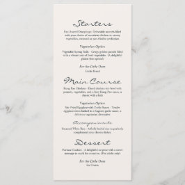 Menú Boda Vibrante de Floral Botánica Personalizada