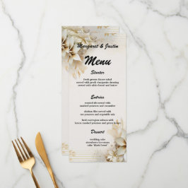 Menú Boda vinícola de navidades de invierno con flores 