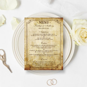 Menú Boda Vintage