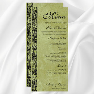 Menú Boda Vintage, Hojas de parra victorianas