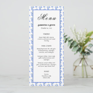 Menú Bodas de Campanas Azules