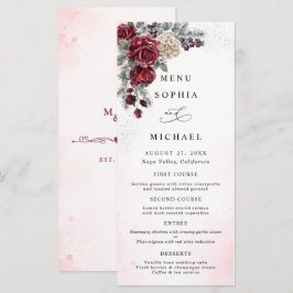 Menú Bodas de Invierno con Rosas Heladas