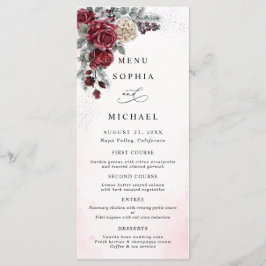 Menú Bodas de Invierno con Rosas Heladas