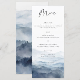 Menú Bodas modernas y brumosas de montañas Blue Ridge