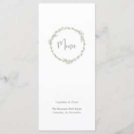 Menú Boho Bamboo Hoja Botánica Blanda Elegante Vegetaci