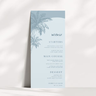 Menú Boho Beach Boho Beach Wedding, un árbol de palmas