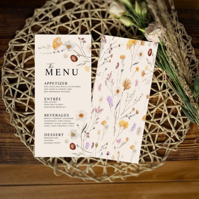 Menú Boho de Flor de Flor (Subido por el creador)