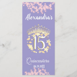 Menú Boho Lilac y la celebración de la quinceañera del 