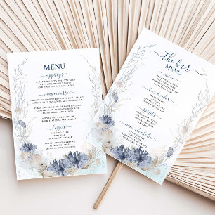 Menú Boho Moda Beach Destination Hampton Boda
