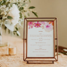 Boho Naranja Rosa Moda Floral Matrimonio personali