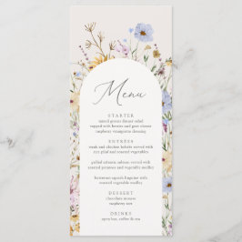 Menú Boho Wildflower Baby Shower