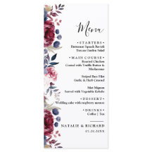 Borgoña Red rubia rosa floral acuarela boda