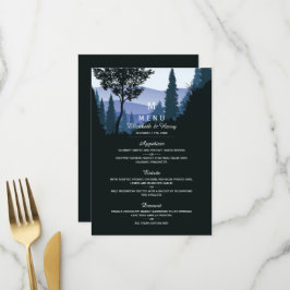 Menú Bosque de bosques azules, Boda ruso