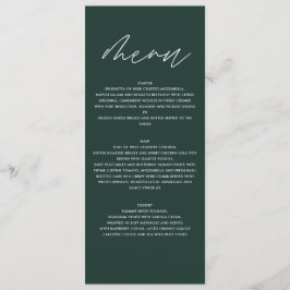 Menú Botánica Personalizada para Bodas Elegante Vegetac