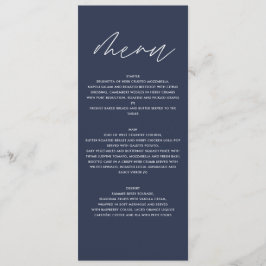 Menú Botánica Personalizada para Bodas Elegante Verdor