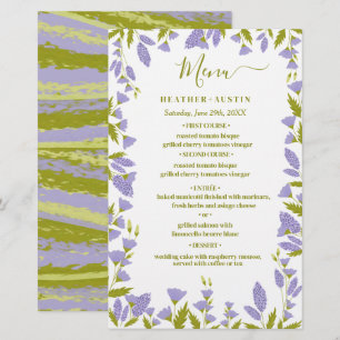 Menú Botánico de Bodas de Flores Silvestres de Pra