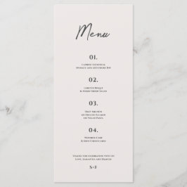 Menú Bradford Modern Boda