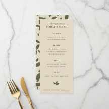 Brunch de Otoño | Hojas Caídas Verde Oliva