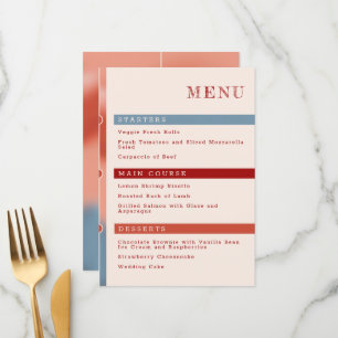 Menú Burbujas de amor: Boda de hadas simple