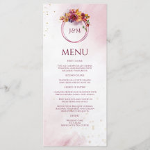 Burgundy Watercolor Fall Boda elegante Bouquet