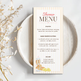 Menú Butter Together Bridal Shower 