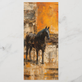 Menú Caballo majestuoso en el atardecer abstracto