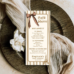 Menú Café París temático de cafetería francesa capricho