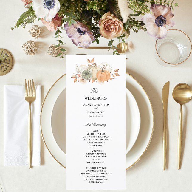 Menú Calabazas y flores acuáticas de otoño (Subido por el creador)