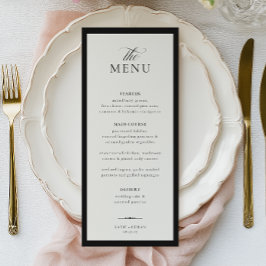 Menú CALIGRAFÍA MAJESTUOSA Boda