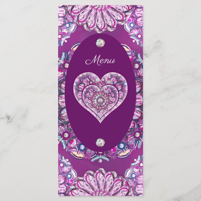 Menú Cardinal red Rosace (Reverso)