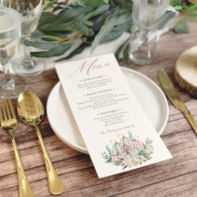 Cena de Acción de Gracias con Floral de Otoño y Ca