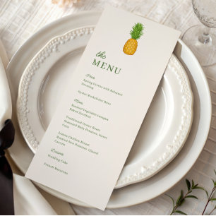 Menú Cena de Boda Tropical Costera de Piña