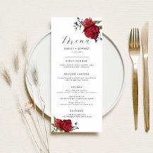 Cena de Bodas florales de la Marina y Borgoña