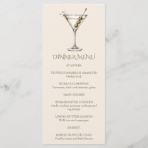 Cena de cóctel Martini sucio por 30 cumpleaños en 