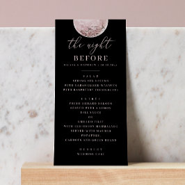 Menú Cena de ensayo de la luna negra | La noche anterio