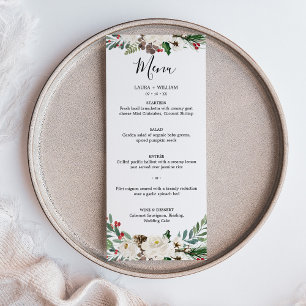 Menú Cena de Holly Berries y Navidades Bodas florales