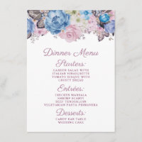 Cena de Moda floral azul y rosa de encanto parisin