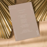 Menú Cena Neutral Mínima Tan Cream Boda<br><div class="desc">Esta carta de menú minimalista en forma redondeada incluye el menú de la cena o el menú boda con un fondo de crema tostado neutro. Perfecto para un boda moderno o cualquier otro evento elegante y de moda sencilla. Todos los colores de esta tarjeta de menú boda - fondo y...</div>