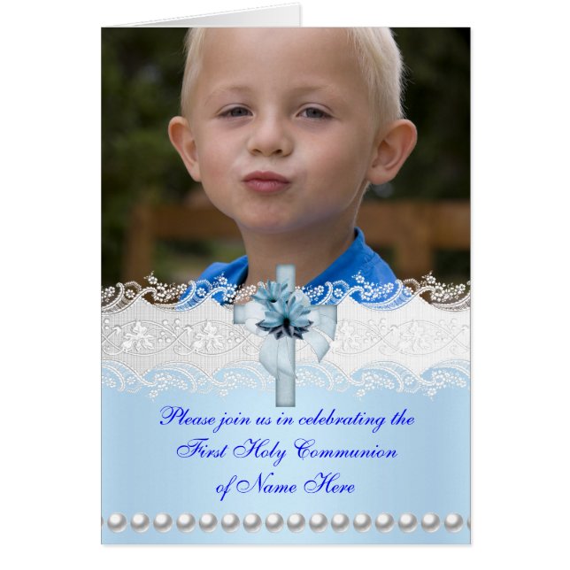 Menú Cena Tarjeta Primerísima Comunión 2 (Frente)