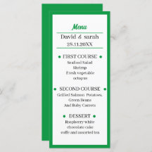Cena verde claro simple Boda