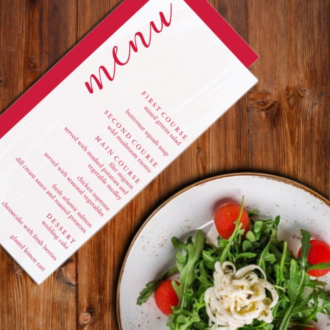 Menú Cherry Red Wedding (Subido por el creador)