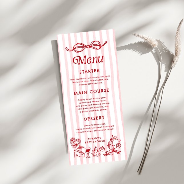 Menú Ciao Baby Italian Lemons Baby Shower (Subido por el creador)