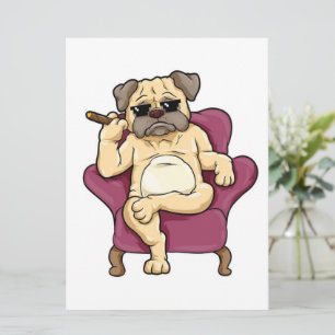 Menú Cigar para fumar puré Perro Pug de Guay