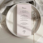 Menú Cinta dibujada por la mano caprichosa<br><div class="desc">Diseñada para coordinar con nuestro borde de cinta dibujada a mano, esta tarjeta de menú incluye el popular borde de la cinta de moda con el tipo de letra garabato a mano. Si desea captar la atención de sus huéspedes con este diseño único, esta suite es perfecta para usted. Para...</div>