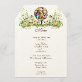 Menú Círculo forestal mágico del Boda del amor