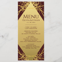 Clasy Gold Geométrico en Borgoña