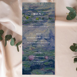 Menú Claude Monet Nenúfares Boda