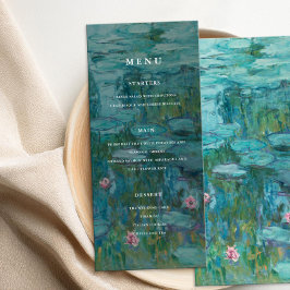 Menú Claude Monet Water Lilies Boda